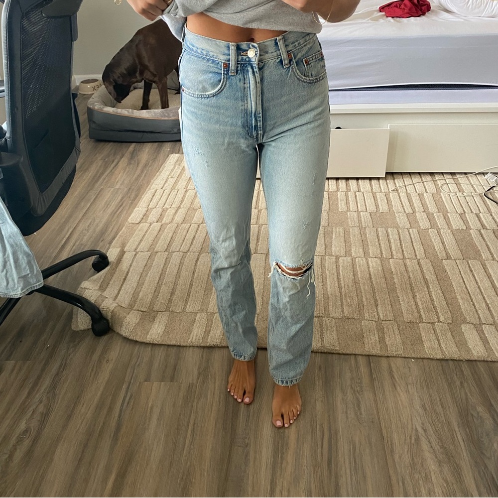 Zara high rise jeans